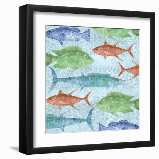 Swimming Fish-Bee Sturgis-Framed Art Print