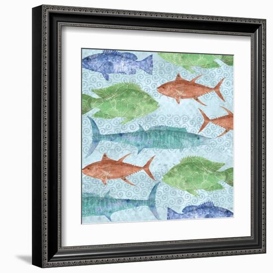 Swimming Fish-Bee Sturgis-Framed Art Print