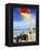 Swimming Flag and Patrolling Lifeguard at Bondi Beach, Sydney, New South Wales, Australia-Robert Francis-Framed Premier Image Canvas