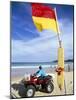 Swimming Flag and Patrolling Lifeguard at Bondi Beach, Sydney, New South Wales, Australia-Robert Francis-Mounted Photographic Print