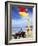 Swimming Flag and Patrolling Lifeguard at Bondi Beach, Sydney, New South Wales, Australia-Robert Francis-Framed Photographic Print