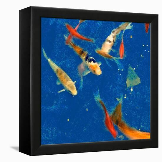 Swimming Lessons II-Alicia Ludwig-Framed Stretched Canvas