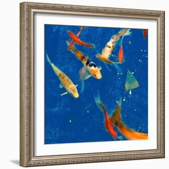 Swimming Lessons II-Alicia Ludwig-Framed Art Print