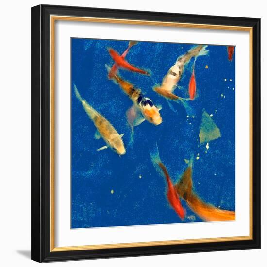 Swimming Lessons II-Alicia Ludwig-Framed Art Print