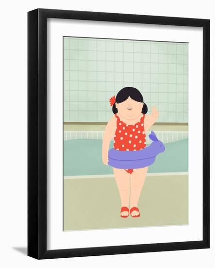 Swimming Lessons-Jota de jai-Framed Giclee Print