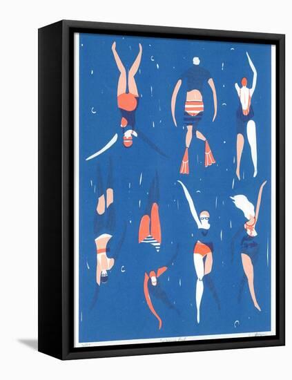 Swimming Pool, 2016-Lucy Banaji-Framed Premier Image Canvas