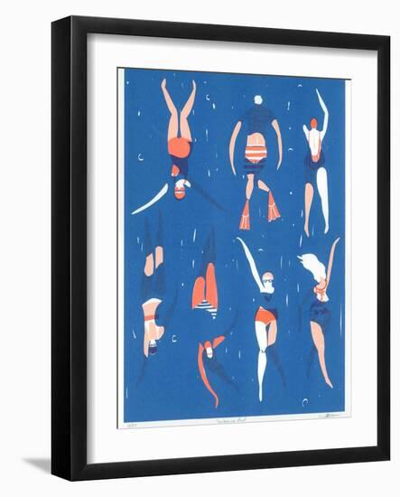 Swimming Pool, 2016-Lucy Banaji-Framed Giclee Print