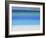 Swimming Pool and Tropical Island, Maldives, Indian Ocean, Asia-Sakis Papadopoulos-Framed Photographic Print