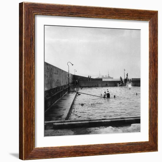 Swimming Pool, Balboa, Panama, 1931-null-Framed Photographic Print