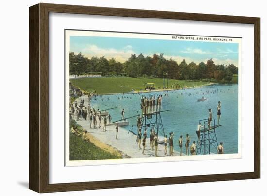 Swimming Pool, Byrd Park, Richmond, Virginia-null-Framed Art Print