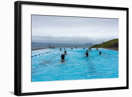 Swimming Pool in Hšfsos-Catharina Lux-Framed Photographic Print