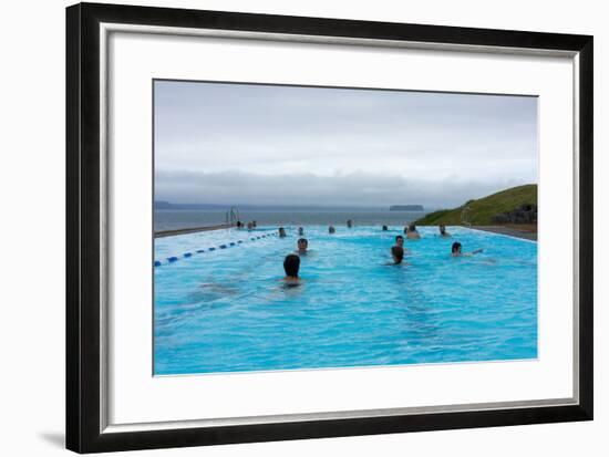 Swimming Pool in Hšfsos-Catharina Lux-Framed Photographic Print