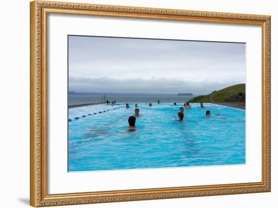 Swimming Pool in Hšfsos-Catharina Lux-Framed Photographic Print