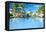 Swimming Pool in the Tropical Hotel-haveseen-Framed Premier Image Canvas
