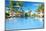 Swimming Pool in the Tropical Hotel-haveseen-Mounted Photographic Print