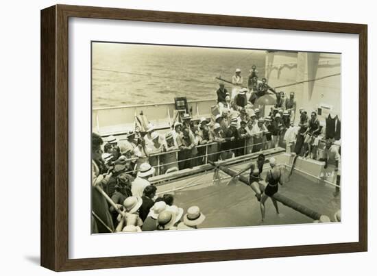 Swimming Pool on Board the Rml 'Atlantis, C1929-C1939-null-Framed Giclee Print