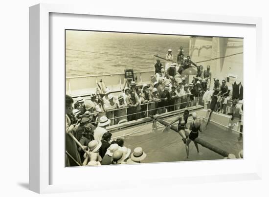 Swimming Pool on Board the Rml 'Atlantis, C1929-C1939-null-Framed Giclee Print