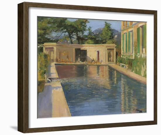 Swimming Pool, Southern France-Sir John Lavery-Framed Giclee Print