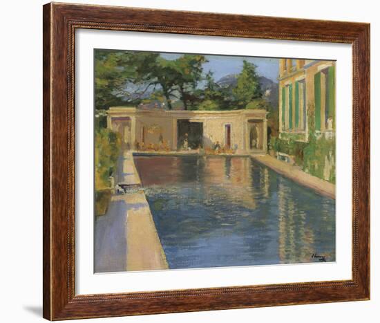 Swimming Pool, Southern France-Sir John Lavery-Framed Giclee Print