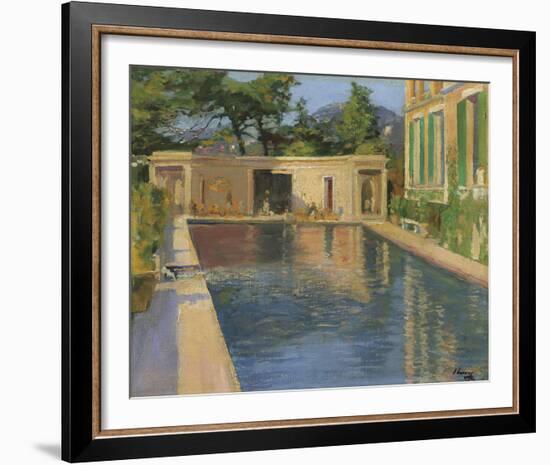 Swimming Pool, Southern France-Sir John Lavery-Framed Giclee Print