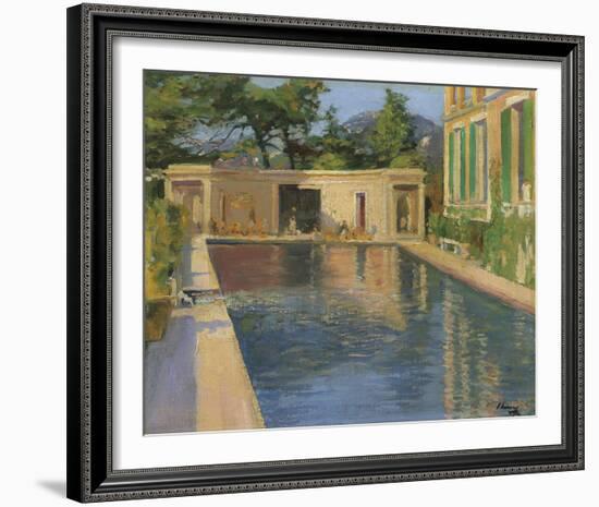 Swimming Pool, Southern France-Sir John Lavery-Framed Giclee Print