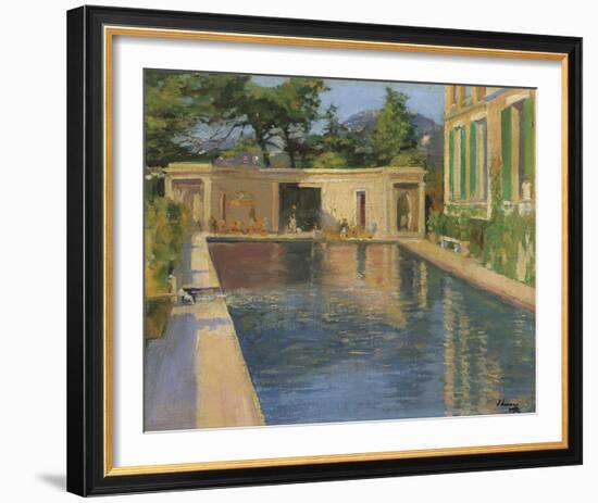 Swimming Pool, Southern France-Sir John Lavery-Framed Giclee Print