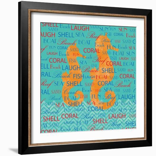 Swimming Seahorse-Piper Ballantyne-Framed Art Print