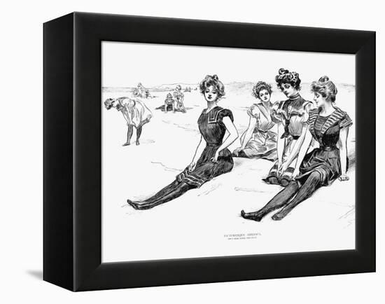 Swimsuits, 1900-Charles Dana Gibson-Framed Premier Image Canvas