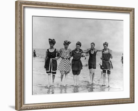 Swimwear 1907-null-Framed Photographic Print