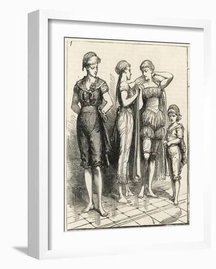 Swimwear, Graphic, 1883-null-Framed Art Print