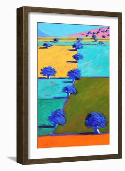 Swineyard Hill, 2021 (acrylic on board)-Paul Powis-Framed Giclee Print