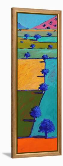 Swineyard Summer (acrylic on board, 2021)-Paul Powis-Framed Premier Image Canvas