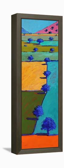 Swineyard Summer (acrylic on board, 2021)-Paul Powis-Framed Premier Image Canvas