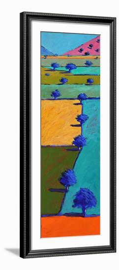 Swineyard Summer (acrylic on board, 2021)-Paul Powis-Framed Giclee Print