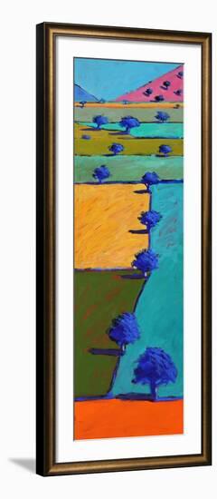 Swineyard Summer (acrylic on board, 2021)-Paul Powis-Framed Giclee Print