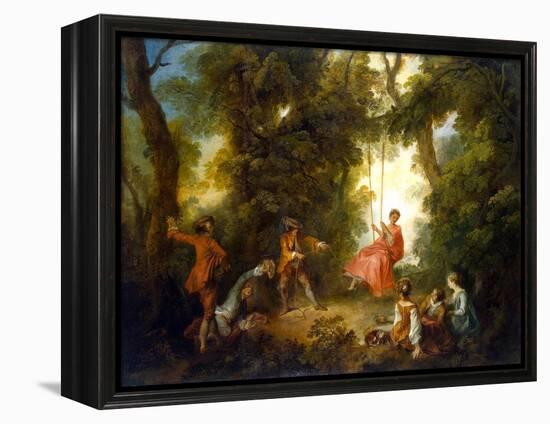 Swing, 1730S-Nicolas Lancret-Framed Premier Image Canvas