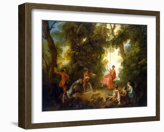 Swing, 1730S-Nicolas Lancret-Framed Giclee Print