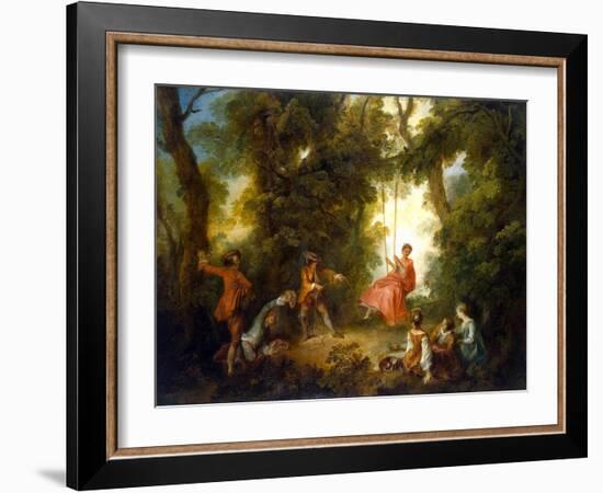 Swing, 1730S-Nicolas Lancret-Framed Giclee Print