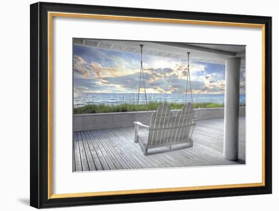 Swing At The Beach-Celebrate Life Gallery-Framed Giclee Print