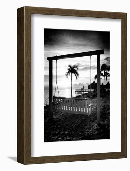 Swing Beach at Sunset-Philippe Hugonnard-Framed Photographic Print