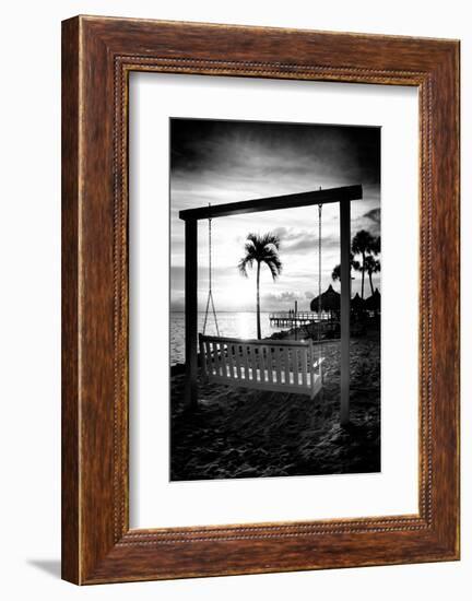 Swing Beach at Sunset-Philippe Hugonnard-Framed Photographic Print