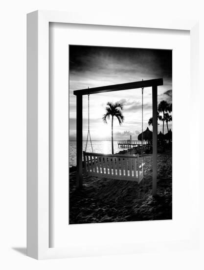 Swing Beach at Sunset-Philippe Hugonnard-Framed Photographic Print