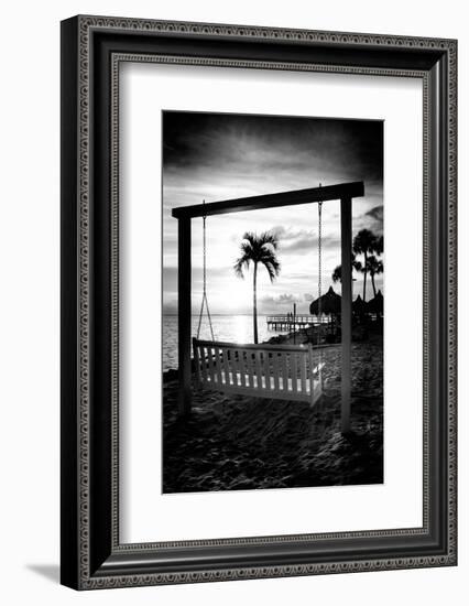 Swing Beach at Sunset-Philippe Hugonnard-Framed Photographic Print