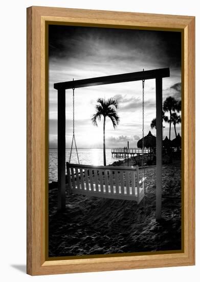 Swing Beach at Sunset-Philippe Hugonnard-Framed Premier Image Canvas