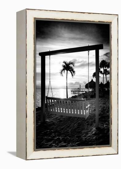 Swing Beach at Sunset-Philippe Hugonnard-Framed Premier Image Canvas