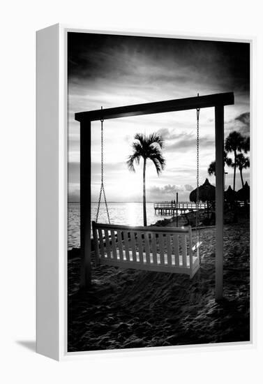 Swing Beach at Sunset-Philippe Hugonnard-Framed Premier Image Canvas