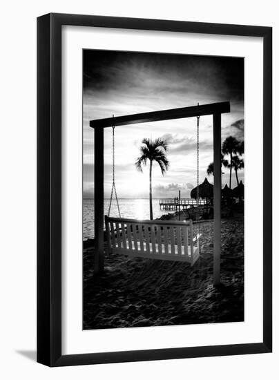 Swing Beach at Sunset-Philippe Hugonnard-Framed Photographic Print