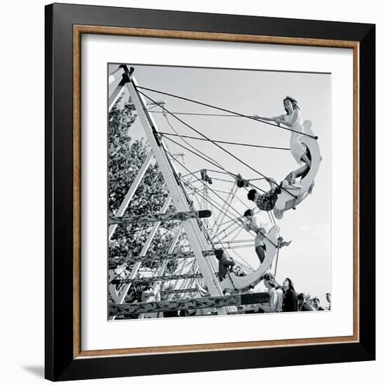 Swing Boats At Hampstead, Whitsun-John Gay-Framed Giclee Print