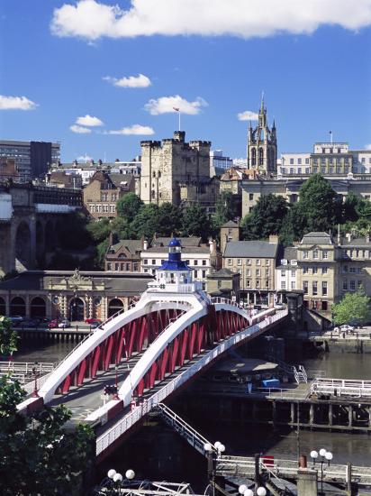 Swing Bridge And Castle Newcastle Newcastle Upon Tyne Tyne And Wear England United Kingdom Photographic Print By James Emmerson Art Com