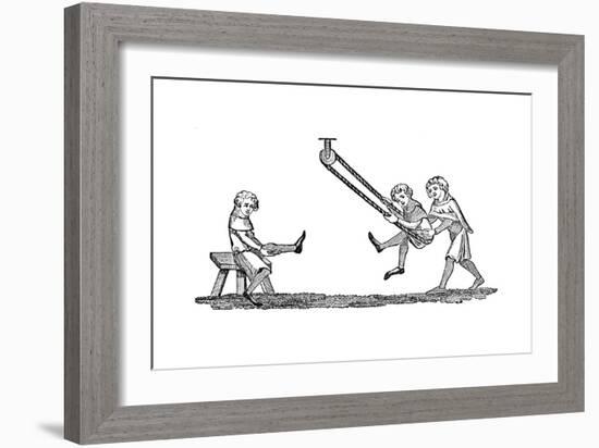 Swing Exercise from the Quintain-null-Framed Giclee Print